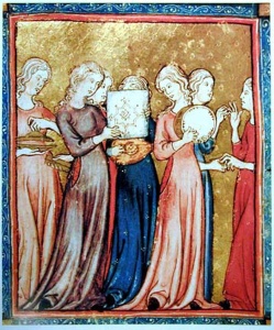 Miriam’s Song, Golden Hagaddah, Spain, Barcelona 1320