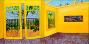  Where are the Children (1999) Oil painting on canvas by Leah Ashkinazi (18” X 36”) 
