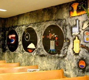 Genesis Corner, Mural by Archie Rand (ca. 1977) B’nai Yosef Synagogue, Brooklyn, New York