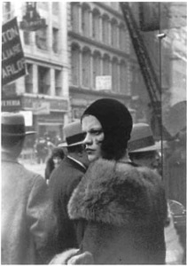 Girl in Fulton Street (1930) photograph by Walker Evans Collection of the Museum of Modern Art, Purchase Copyright Walker Evans Archive, The Metropolitan Museum of Art, NY