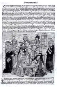 Nuremberg Chronicle (1493) Illustration of Blood Libel of Simon of Trent, (Lot 240) Courtesy of Kestenbaum and Co. 