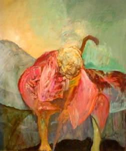 Old Woman in Red (1957-2003) oil on canvas (55 x 42) by Hyman Bloom Courtesy of the artist