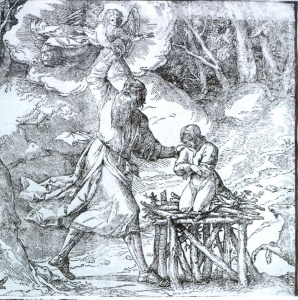 The Sacrifice of the Patriarch Abraham (detail) (1514-1515), woodcut print, after Titian and an unknown artist. Courtesy Museum of Fine Arts Boston
