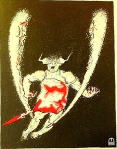 Then came the Angel of Death illustrated by El Lissitzky (1919) Facsimile; Getty Research Institute, 2004. Artists Rights Society (ARS) New York/VG Bild-Kunst, Bonn 