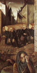 The Damned (detail), (1944) oil on canvas by Felix Nussbaum Felix Nussbaum Collection, Osnabruck 