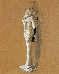 Study for Death Triumphant (1944) pencil, gouache and watercolor on paper by Felix Nussbaum The Jewish Museum, New York