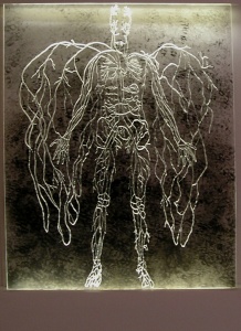 Angel's Blood (2005) Plexiglas and light by Eran Erlich Courtesy Israel Museum 