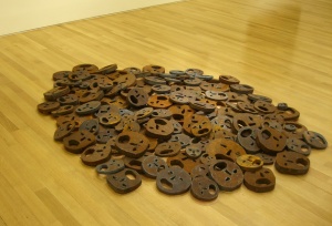 Falling Leaves (1997-2001) by Menashe Kadishman Collection of the Yad Vashem Art Museum, Jerusalem