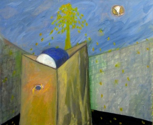 A Glimpse from Heaven (2003), oil on canvas by Leah Ashkenazy