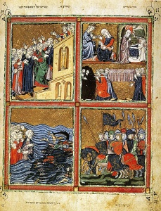 Golden Haggadah (1330) Illumination, Spain British Library, London 