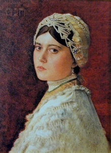 Hannah (oil on canvas) by Isidor Kaufmann