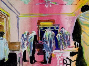 Chabad, Burlington, Vermont (2006), watercolor on paper by Max Miller Courtesy the artist