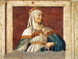 Esther (1450) fresco by Andrea Castagno Courtesy Galleria Uffizi, Florence