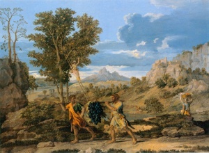 Autumn (The Spies with the Grapes from the Promised Land); (1660) Oil on canvas by Nicolas Poussin Musee du Louvre, Paris, Departement des Peintures