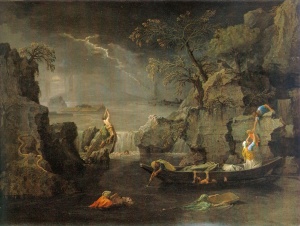 Winter (The Flood); (1660) Oil on canvas by Nicolas Poussin Musee du Louvre, Paris, Departement des Peintures