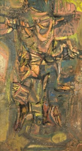 Burning Bush (1957), oil on canvas by Ben Wilson Courtesy Chassidic Art Institute