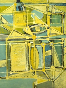 Yellow Ark (1975), oil on canvas by Ben Wilson Courtesy Chassidic Art Institute