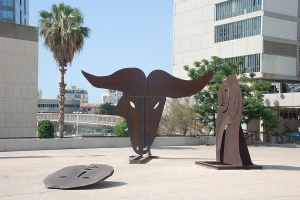 The Sacrifice of Isaac (1987) Corten Steel by Menashe Kadishman Courtesy Tel Aviv Museum of Art