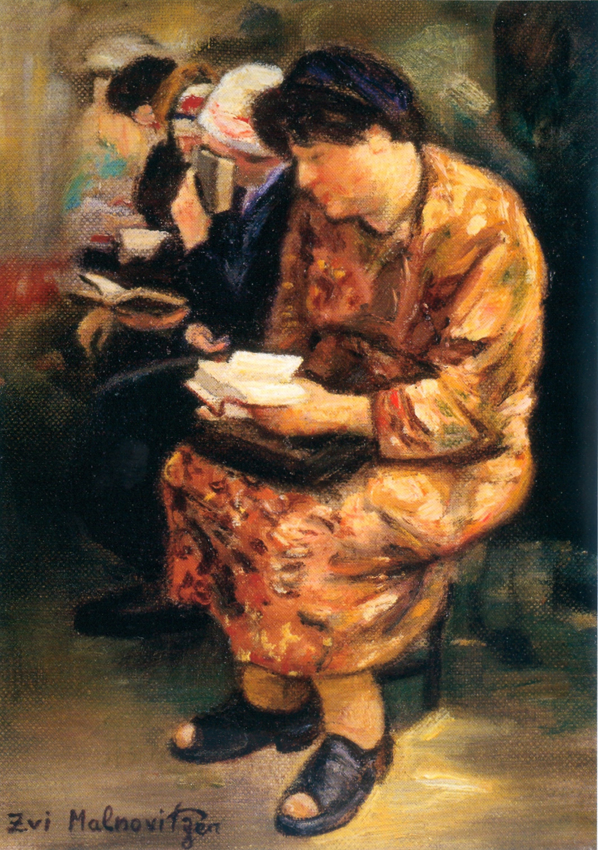 Women Praying (2006), oil on canvas by Zvi Malnovitzer Private Collection, New York