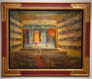 Elektra, Teatro la Fenice, Venice oil on canvas by Arbit Blatas Courtesy Hebrew Union College Museum