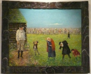 Coming from the Cemetery by Samuel Rothbort Courtesy Chassidic Art Institute