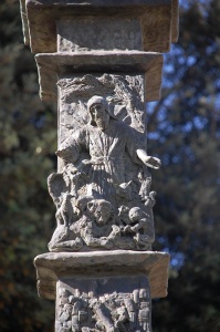 Isaiah (detail of the Knesset Menorah, 1956) bronze by Benno Elkan Jerusalem, Israel