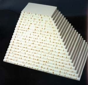 Arnovitz Ketubah (2001) 20 cut blank books by David Moss Courtesy “Letters of Love” by David Moss (2004)