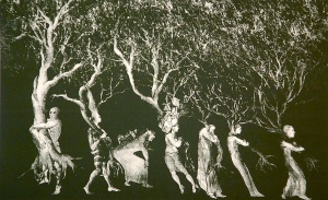 On the Way (2006), 15” X 25”; etching by Mirta Kupferminc Courtesy Hebrew Union College Museum