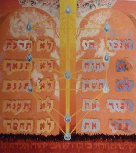 Kiddoshim – illumination by Victor Majzner Painting the Torah (2008), Melbourne, Australia