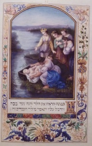 Finding Moses, Charlotte van Rothschild Haggadah, 1842 Courtesy The Braginsky Collection