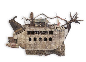 Noah’s Ark (2006); wood, tin, mixed media by Howard Lerner Courtesy the artist