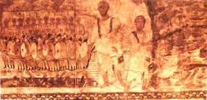 Exodus at the Sea (section two) - Dura Europos (245 CE) Courtesy National Museum, Damascus, Syria