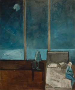 Sarah Alone (2008) Oil on canvas, 6’ x 5’ by Richard McBee
