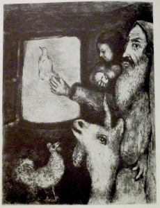 Dove of the Ark (1935), etching by Marc Chagall Courtesy Chagall and the Bible, The Jewish Museum, 1987