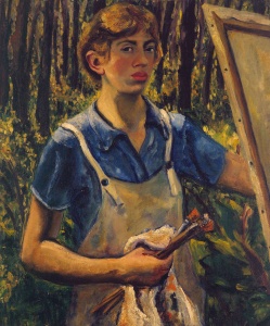Lee Krasner, Self-Portrait, c. 1930, oil on linen. The Jewish Museum, New York: Purchase: Esther Leah Ritz Bequest; B. Gerald Cantor, Lady Kathleen Epstein, and Louis E. and Rosalyn M. Shecter Gifts, by exchange; Fine Arts Acquisitions Committee Fund; and Miriam Handler Fund. © The Pollock-Krasner Foundation/Artists Rights Society (ARS), New York