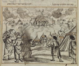 Hamburg Haggadah, handwritten and illuminated by Ya’akov ben Yehudah Leyb (1731) NYPL Collection – Dorot Jewish Divison