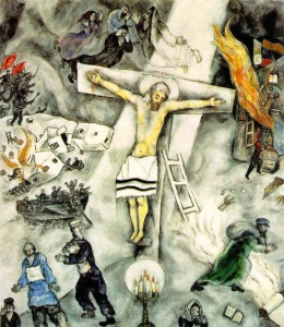 White Crucifixion (1938) oil on canvas by Marc Chagall Courtesy Art Institute of Chicago