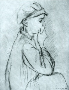 Boy in Profile (1928) by Meer Akselrod Courtesy of Estate of Meer Akselrod