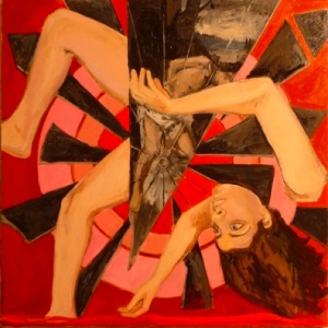 Sacrificed, detail; painting by Eden Morris Courtesy: Terror: Artists Respond