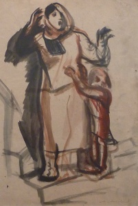 Pogrom # 41 (1927-1928) by Meer Akselrod Courtesy Chassidic Art Institute