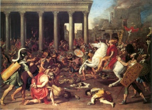 The Destruction of the Temple of Jerusalem (1638), painting by Nicholas Poussin Courtesy Kunsthistorisches Museum, Vienna