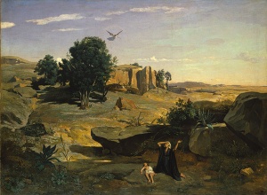 Hagar in the Wilderness (1835) oil on canvas by Camille Corot Courtesy The Metropolitan Museum of Art, New York