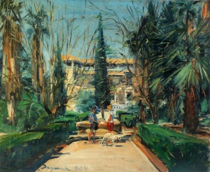 Kibbutz Degania (1934) oil on canvas by Ludwig Blum Courtesy Museum of Biblical Art