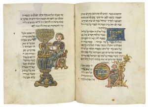 Mahzor; “Matzah & Maror” illuminated manuscript (ca. 1490s) Courtesy Christie’s Images Ltd, 2012 