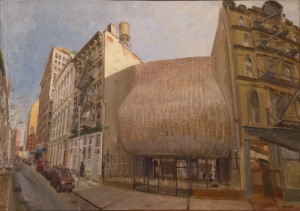 Synagogue for the Arts (2000), oil on linen by Robert Feinland Courtesy Chassidic Art Institute