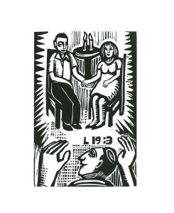 L 19:3 (2007), digital woodcut by David Holzman Courtesy the artist