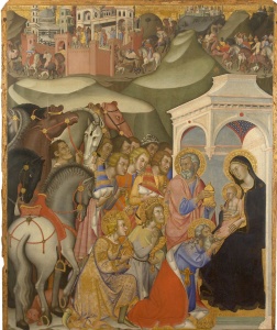 Adoration of the Magi (c. 1375-1385) Tempera on panel by Bartolo di Fredi Courtesy Ministero per i Beni e le Attivita Culturali, Pinacoteca Nazionale di Siena