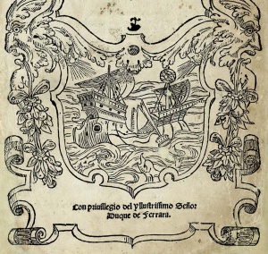 Ferrara Bible Title Page (1553) Courtesy Kestenbaum & Company