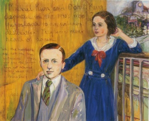 Dorrit and Michael Kurz (1990) 53 x 64 oil on linen by Diana Kurz Courtesy the artist