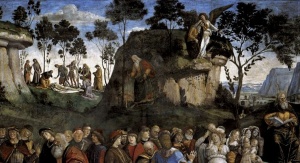 Death of Moses (detail) (1481) fresco by Signorelli Courtesy the Sistine Chapel; Vatican Collections, Rome, Italy